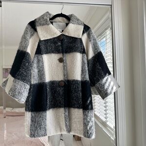 Anthropologie oversized wool coat